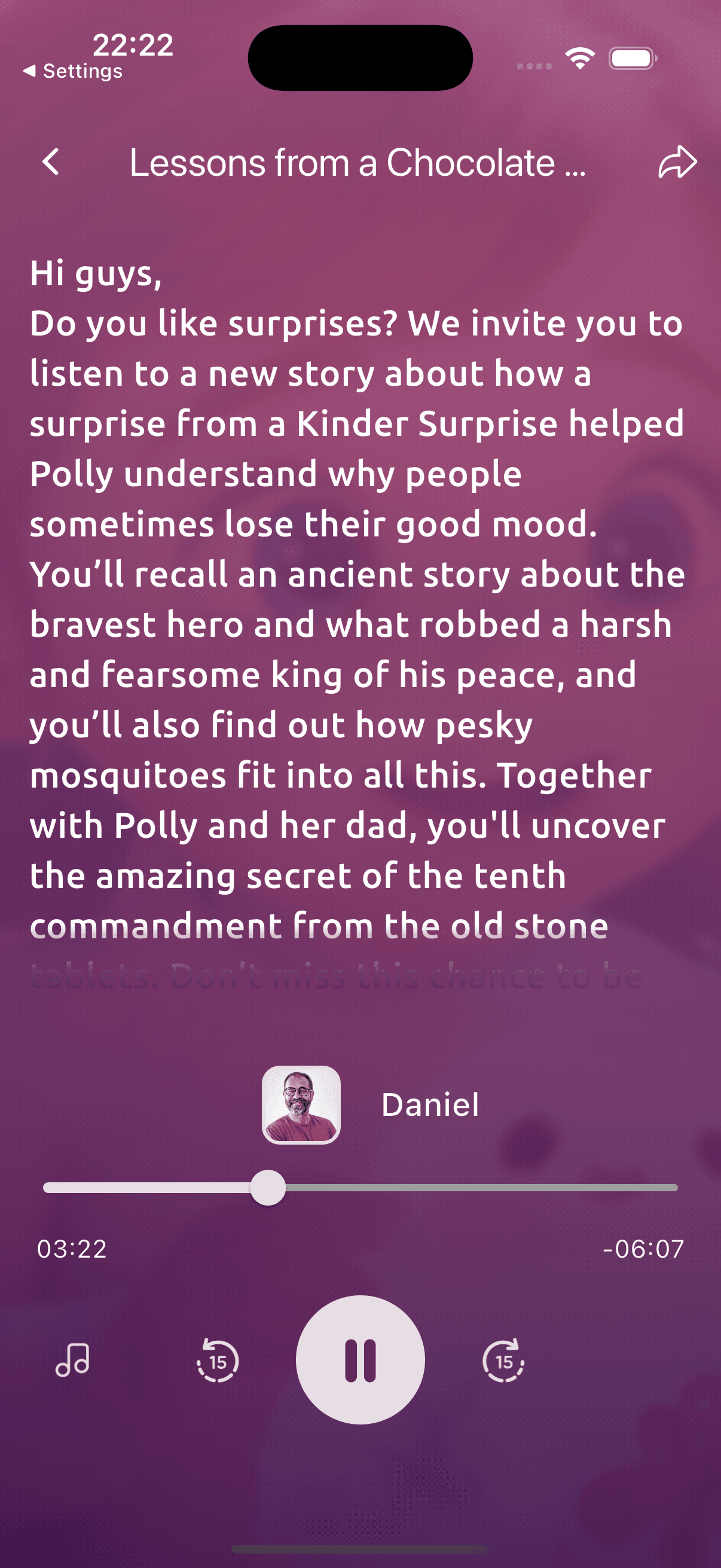 Devotionals children’s stories section for shared reading with a parent