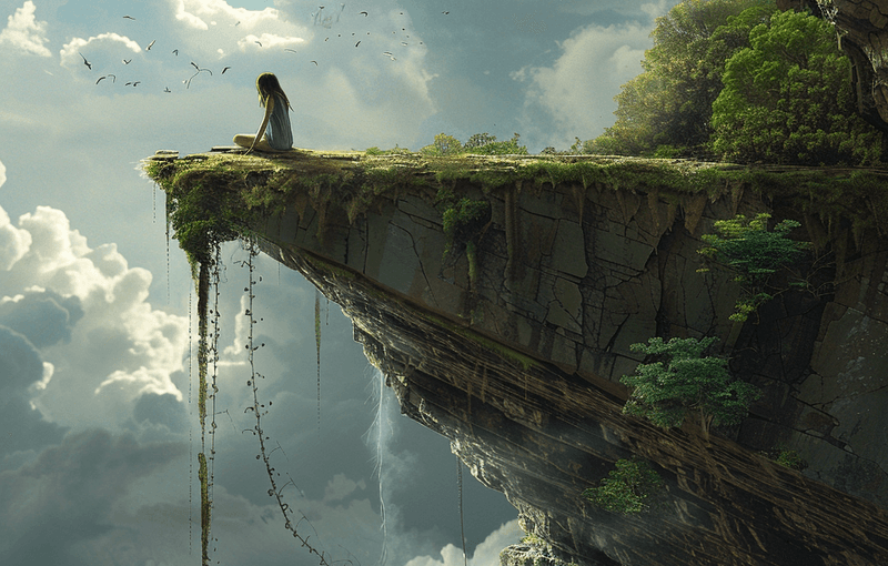 On the edge of happiness or find your mitten.